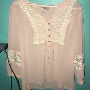 A light pink top